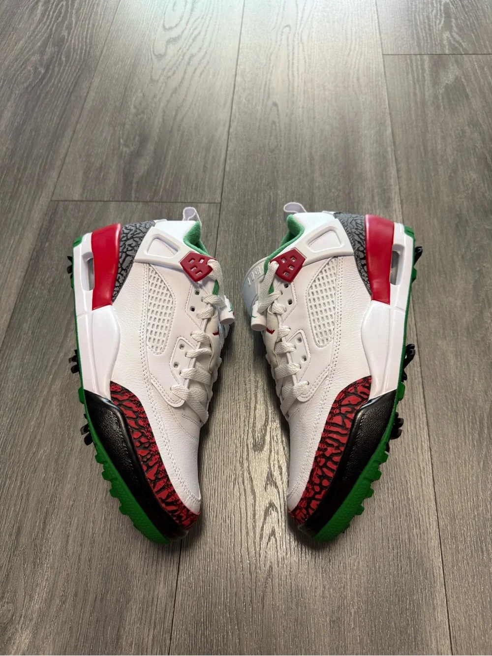 Air Jordan Spizike Golf “White Classic Green Red” (HQ4365-100) Men’s Size 6